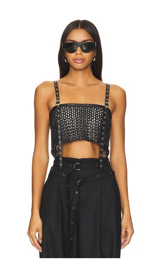 Karter Crop Top in Black | Revolve Clothing (Global)