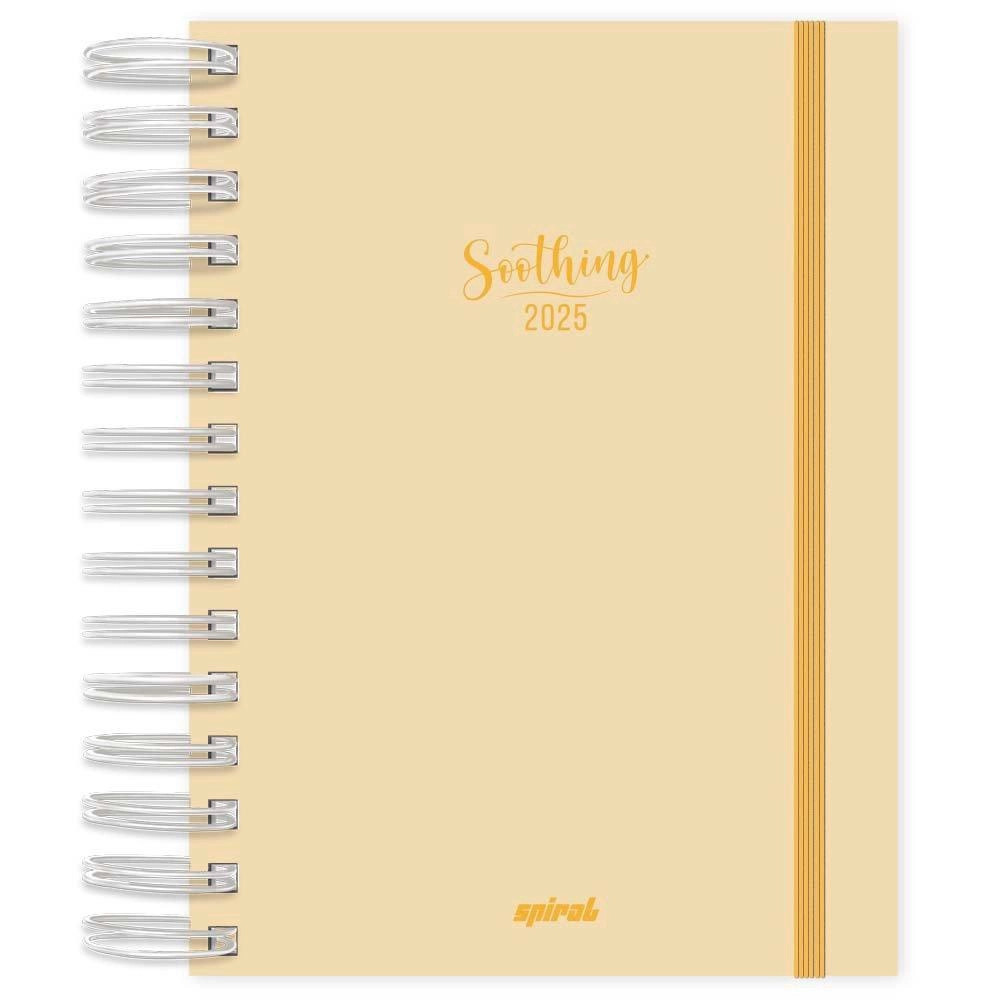 Agenda diária 2025, Soothing Amarelo, 176 folhas, 2514513, Spiral Soot - pt 1 unFaça a 1ª aval... | Americanas (BR)
