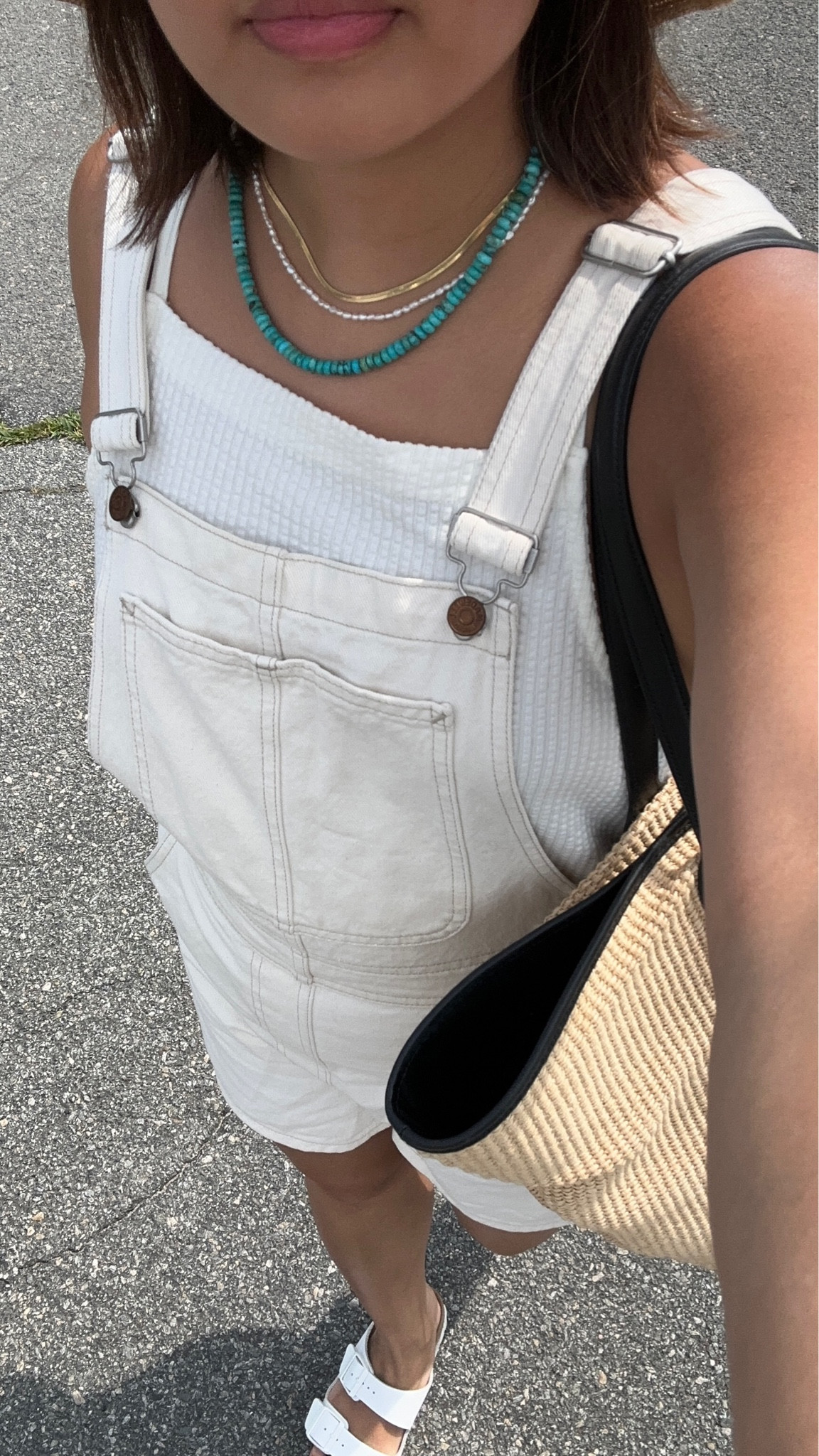 Easy transition from beach to town with white shortalls

#LTKFind #LTKstyletip