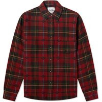 Corridor Men's Floating Teton Flannel Shirt in Red, Size Small | END. Clothing | End Clothing (US & RoW)