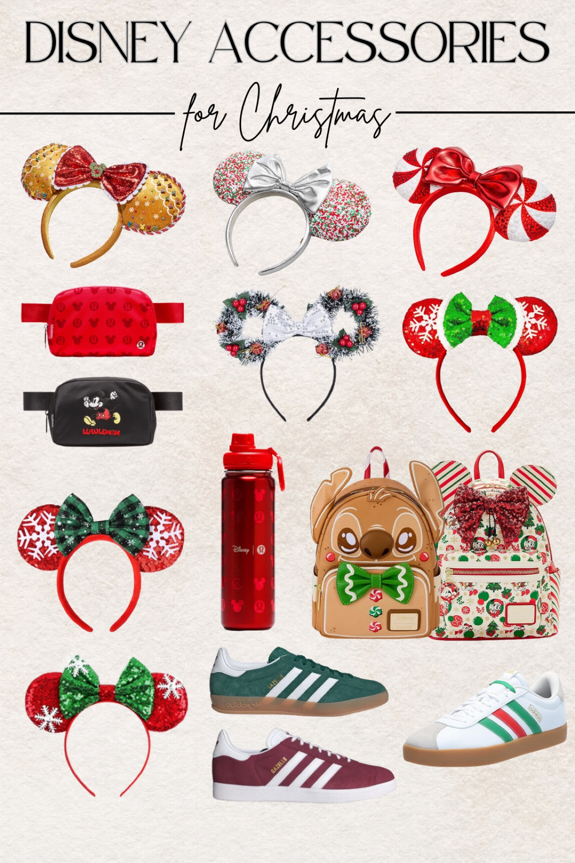 Cute Christmas theme mouse ears, bags, and shoes if you’re going to Disney this holiday season! 🎄

#LTKFamily #LTKSeasonal #LTKHoliday