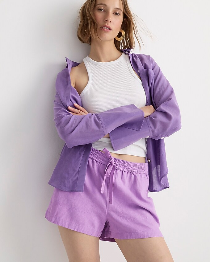 New seaside short in linen blend | J. Crew US