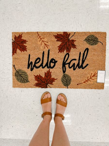 How cute are these porch mats? Target had several new prints from threshold including 
Hello fall and Hey there pumpkin! 

#LTKSeasonal