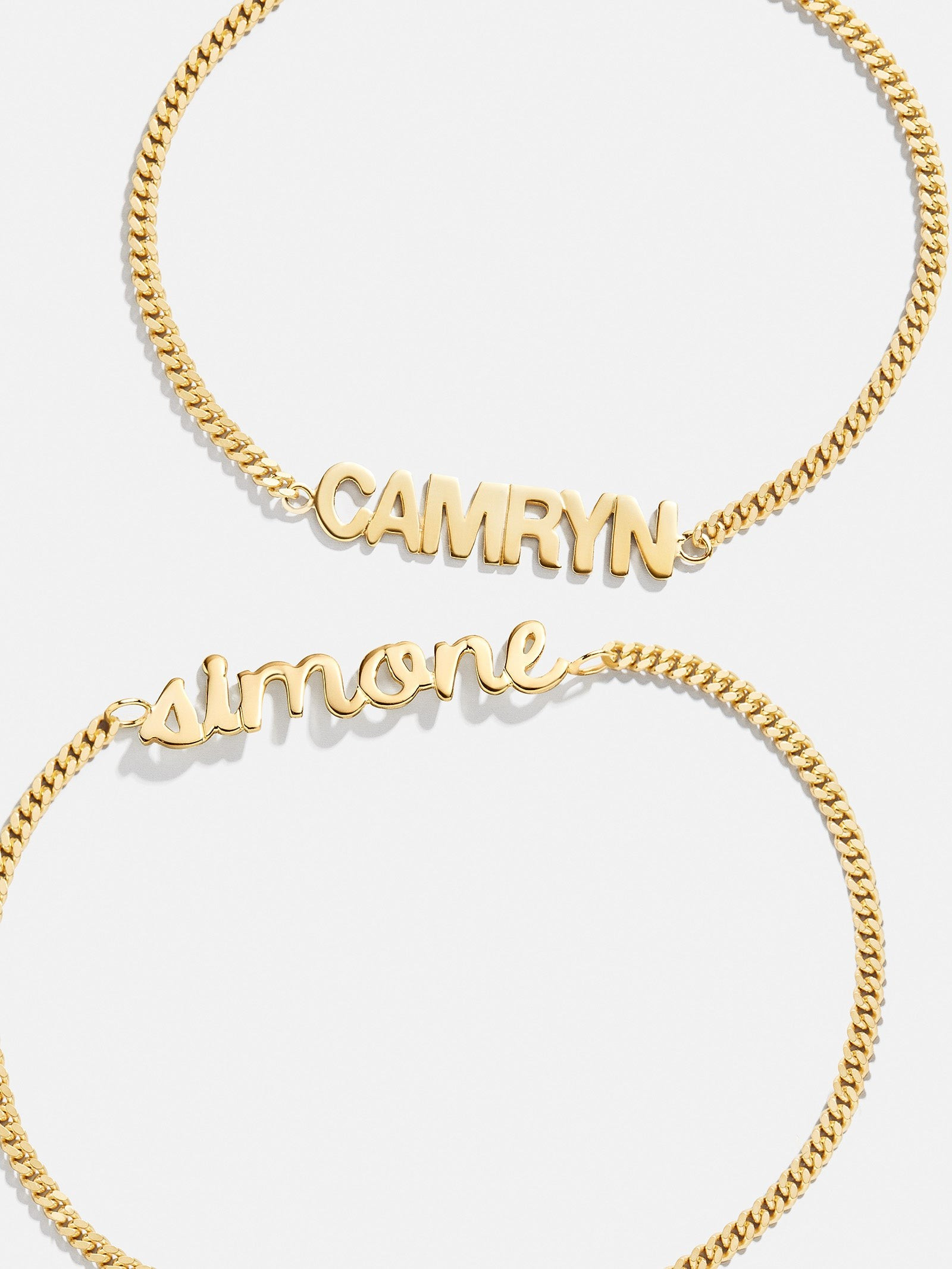 14K Gold Custom Nameplate Bracelet | BaubleBar (US)