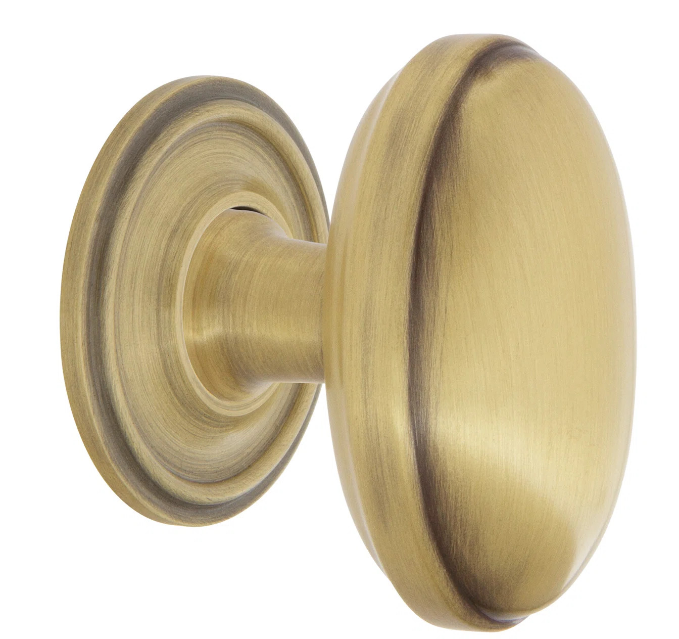 Nostalgic Warehouse Homestead Brass 1 3/4" Cabinet Knob with Classic Rose | Wayfair North America