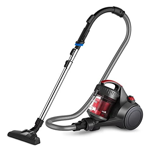 Eureka Bagless Canister Vacuum Cleaner, Lightweight Vac for Carpets and Hard Floors, Red, Whirlwind NEN110D | Amazon (US)