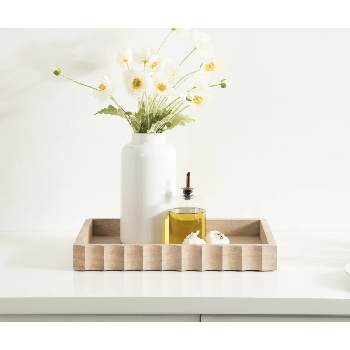 AllModern Cardella Fluted Rectangle Serving Tray & Reviews | Wayfair | Wayfair North America