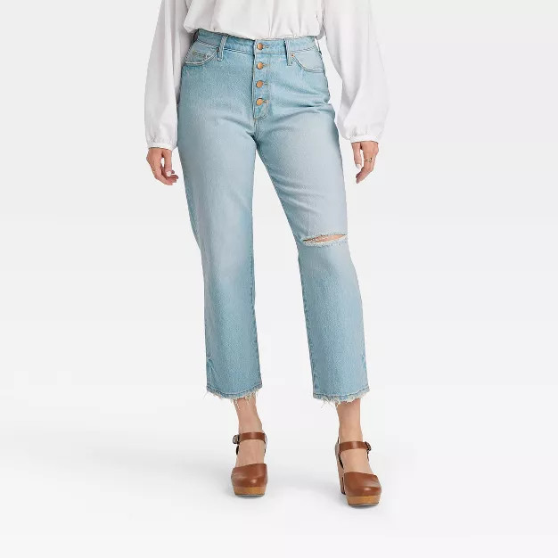 Women's Curvy Fit High-Rise Vintage Straight Jeans - Universal Thread™ | Target