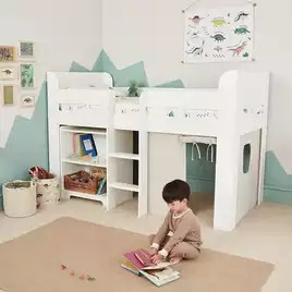 Great Little Trading Company Paddington MidSleeper Bed-White | argos.co.uk