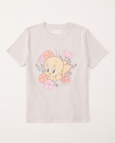 oversized tweety bird graphic tee | Abercrombie & Fitch (US)