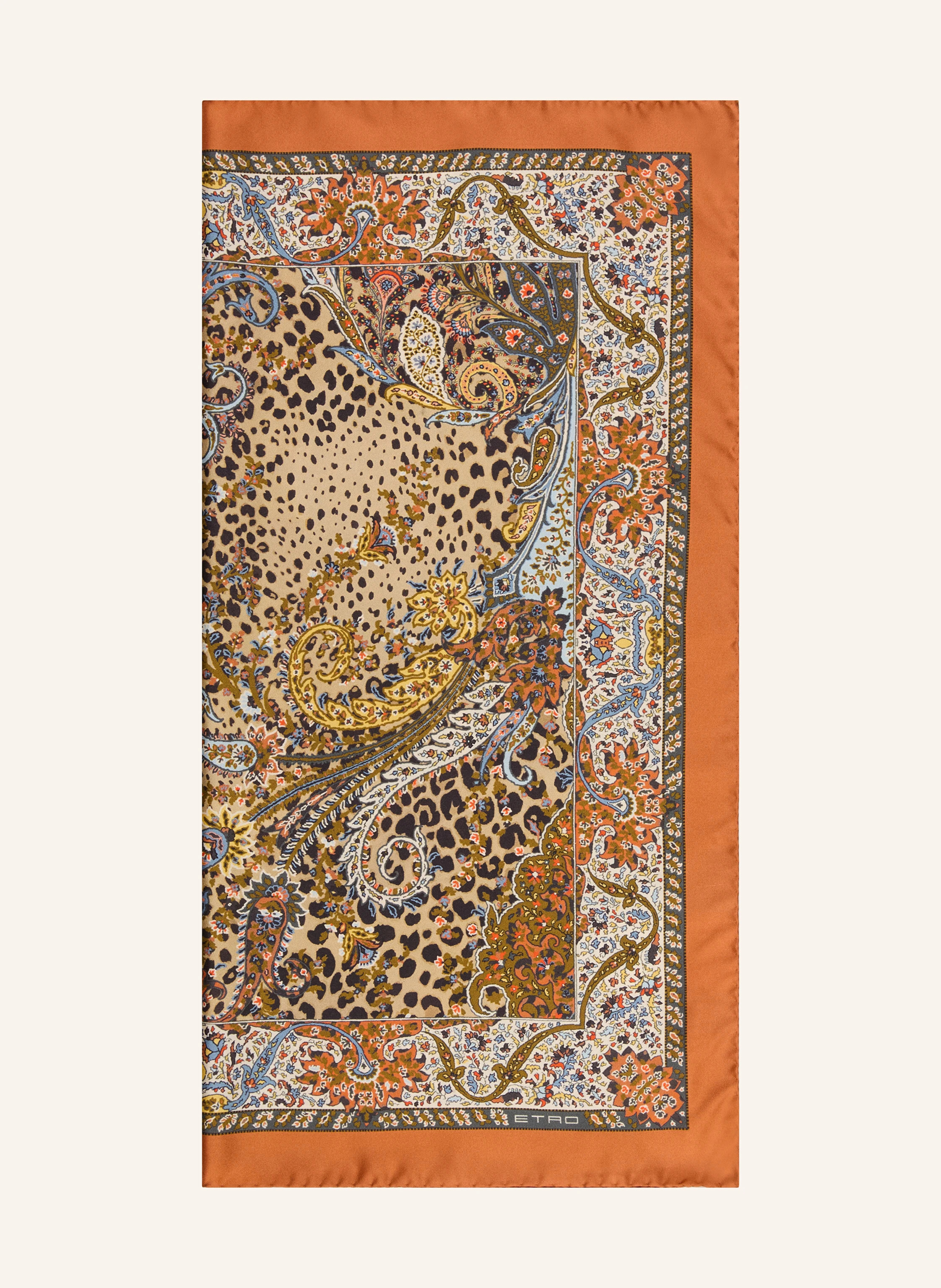 ETRO Seidentuch TURANDOT in khaki / dunkelorange / oliv | Breuninger (DACH)