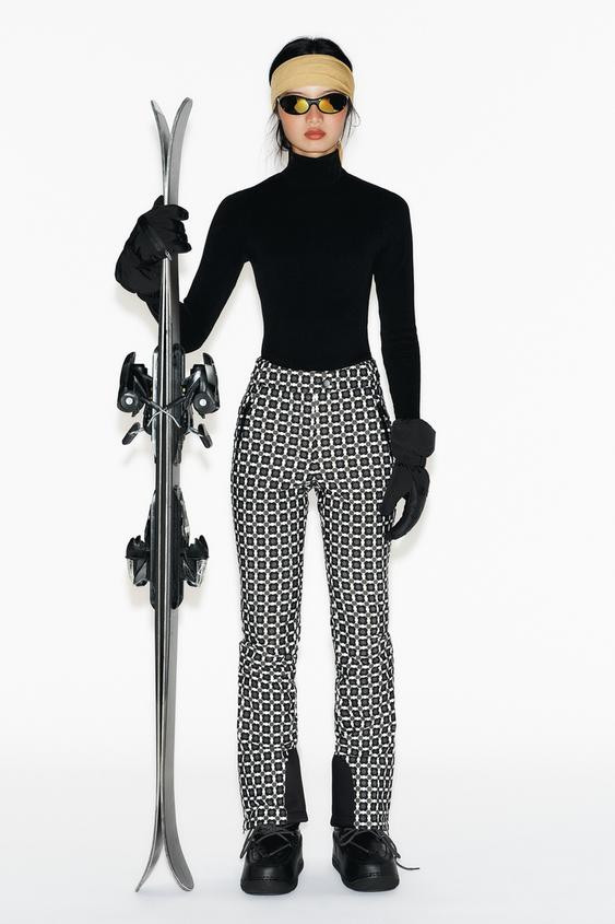 FLARE WATER RESISTANT WINDPROOF RECCO® TECHNOLOGY SKI COLLECTION PANTS | Zara US