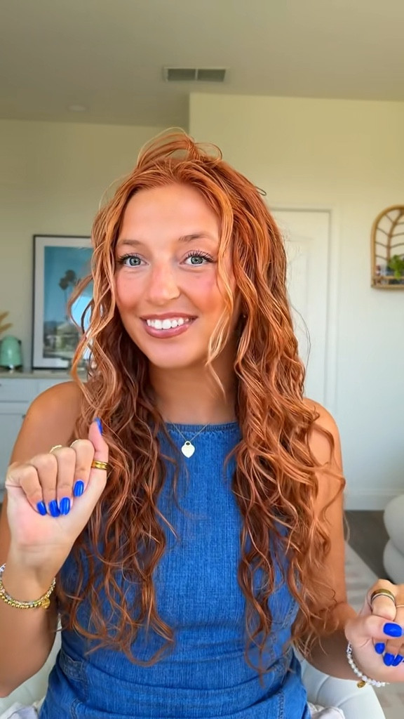 Wavy hair routine on the new hair turned out SO GOOD 👩🏼‍🦰🧚🏻🫶🏼