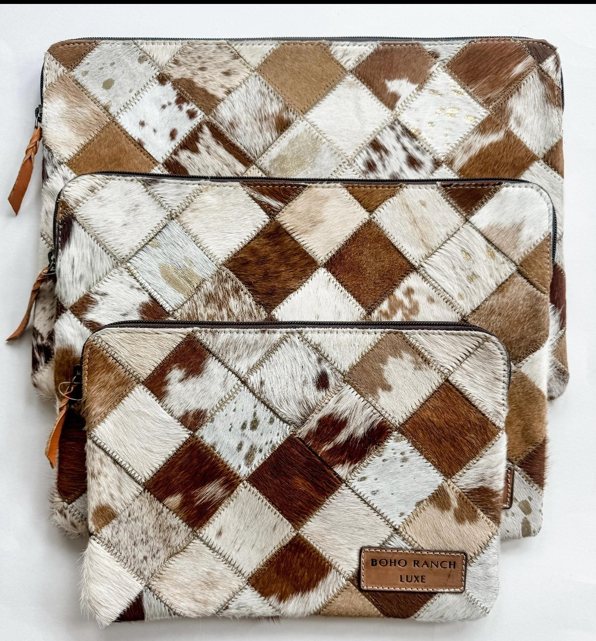 The cutest cowhide laptop cases