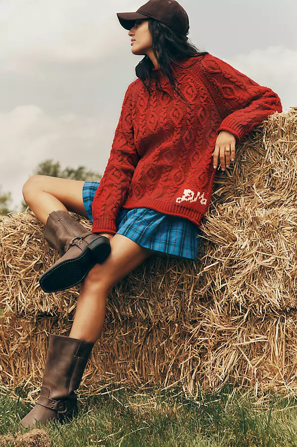 Damson Madder Stitch Interest Sweater | Anthropologie (US)