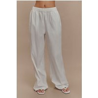 Campbell Cotton Wide Leg Pants - White I MESHKI I Size S | MESHKI US
