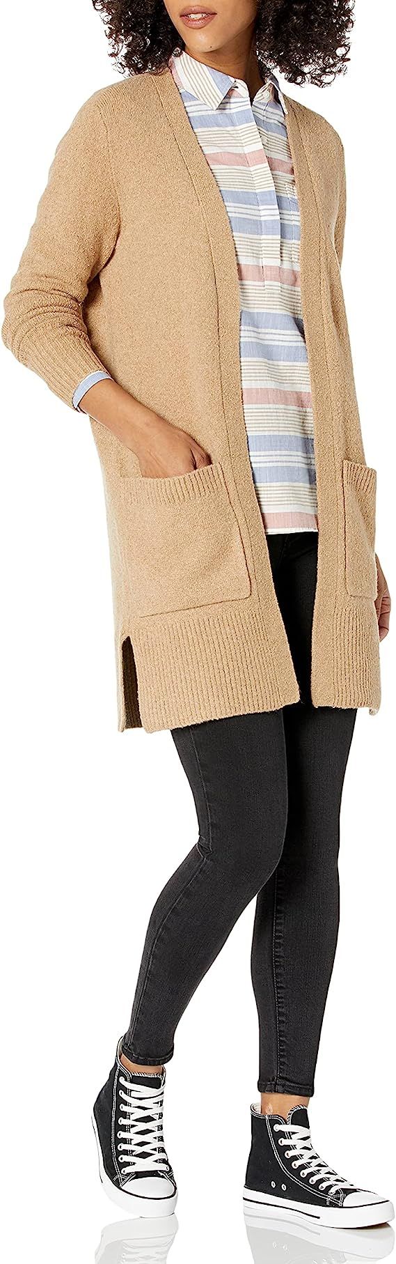 Goodthreads Women's Boucle Cardigan Sweater | Amazon (US)
