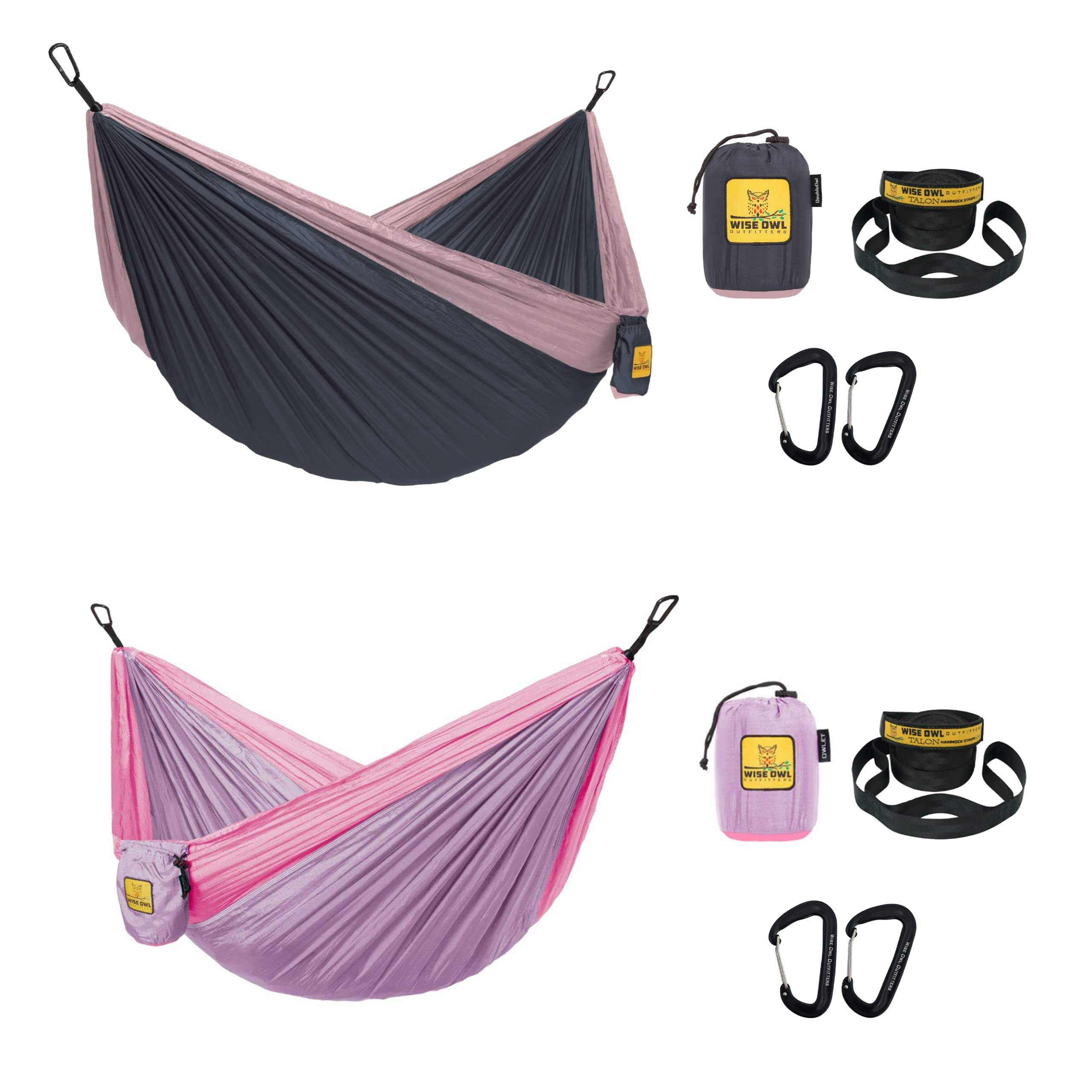 Wise Owl Outfitters Camping Hammocks Duo - Set of 2, Adults and Kids Hammock for Outdoor, Indoor,... | Amazon (US)