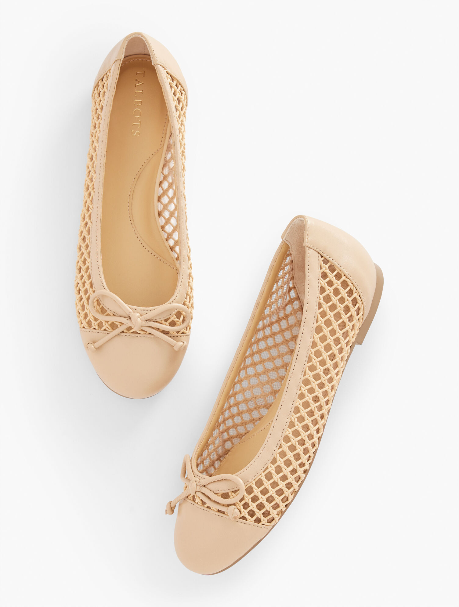 Blair Cap Toe Woven Ballet Flats | Talbots