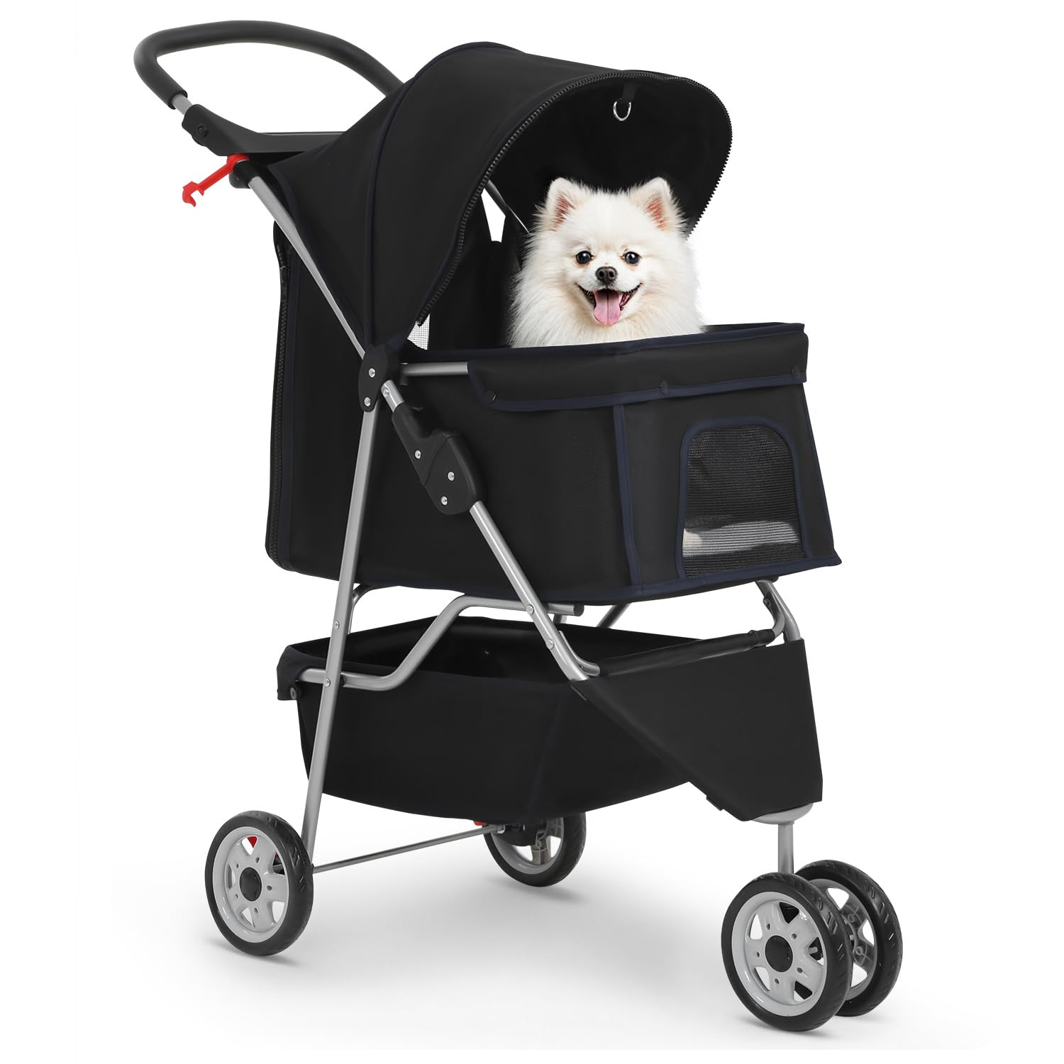 BestPet | 3-Wheel Pet Stroller | Dog and Cat Stroller | Breathable Mesh | Lightweight Travel Carr... | Amazon (US)