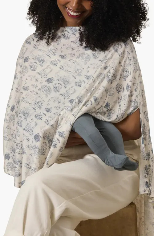 Solly Baby Nursing Cover in Bleu Toile at Nordstrom | Nordstrom