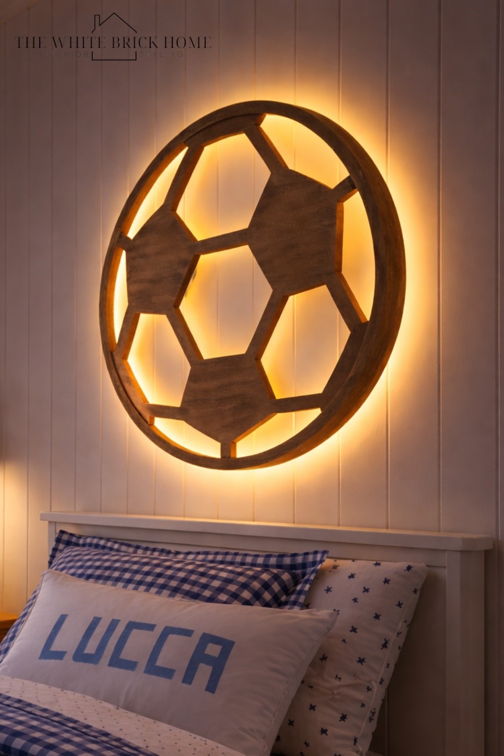 A statement light that turns his room into the coolest spot in the house - a warm, playful, and totally one of a kind!

Boys room, boys bedroom, kids room, kids bedroom, boys room decor, boys room wall light, boys room design, boys room soccer, soccer wall light, soccer kids room, soccer bedroom, bedroom, soccer room decor, boys room wall light, boys room design, boys room design ideas, kids room, kids bedroom, kids room decor, home decor, pottery barn kids, pottery barn boys room 



#LTKKids #LTKmomlife #LTKHome