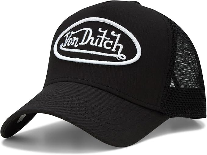 Von Dutch Unisex Trucker Hat - Curved Bill Mesh Back Retro Classic Adjustable Snapback Baseball C... | Amazon (US)
