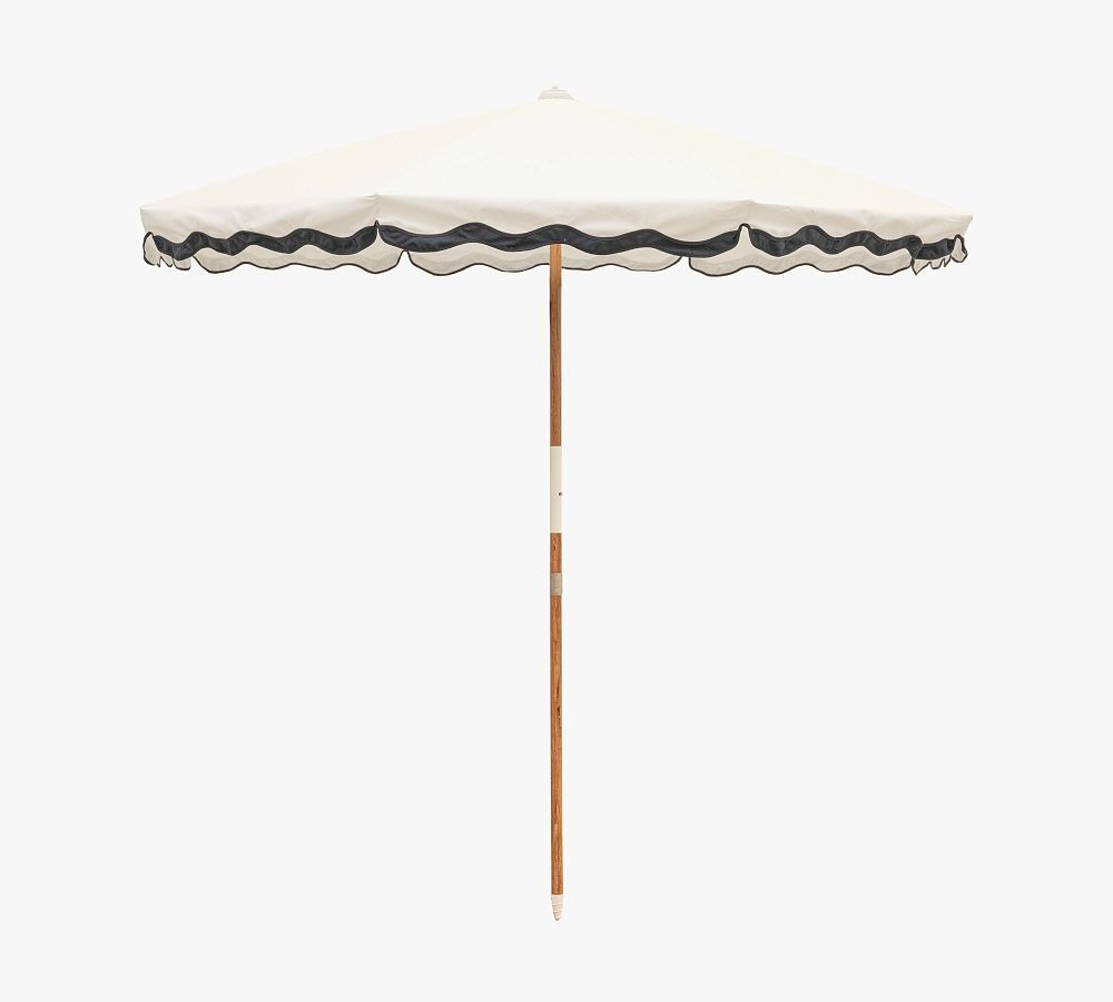 St. Tropez Scalloped Beach Umbrella | Pottery Barn (US)