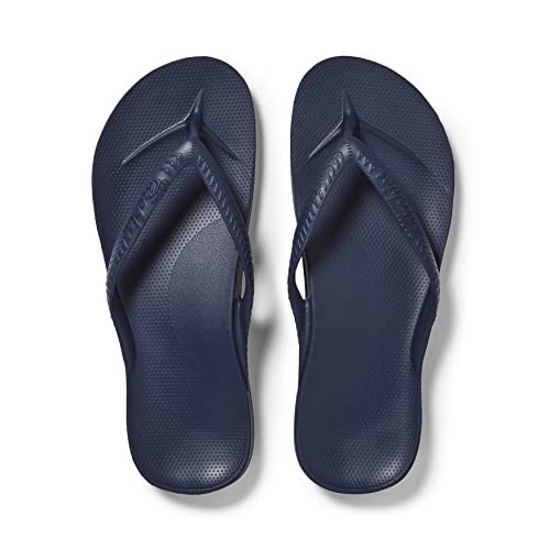 Archies Arch Support Flip Flops for Men & Women, Navy, US Men's 6/Women's 7 | Amazon (US)