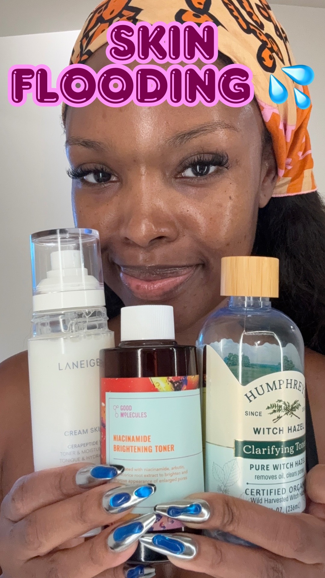 witch hazel first, then the good molecules, niacinamide toner, then the Laneige! #toner #skinflooding #skincare 

#LTKBeauty