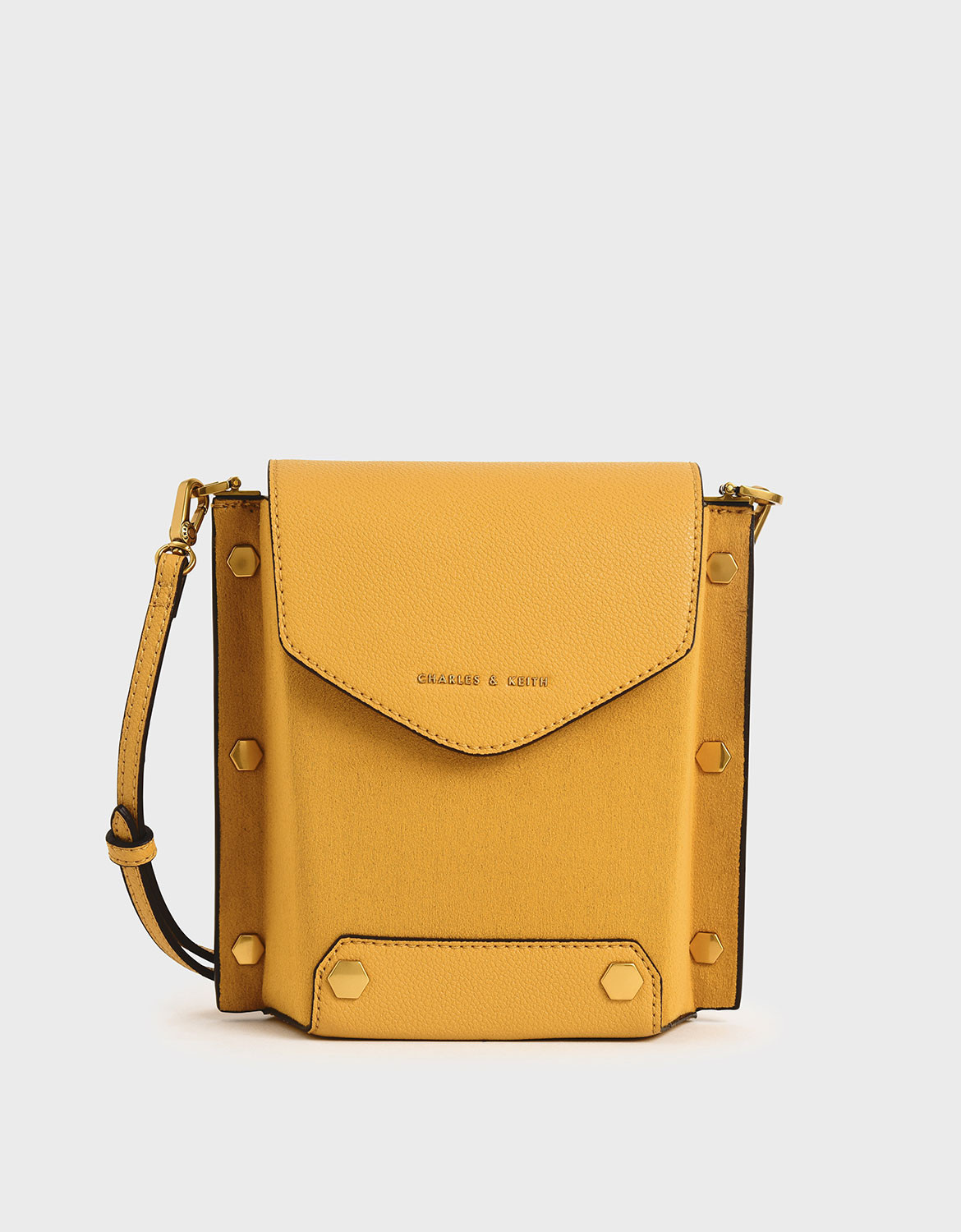 Studded Textured Bag
- Yellow | CHARLES & KEITH (US)