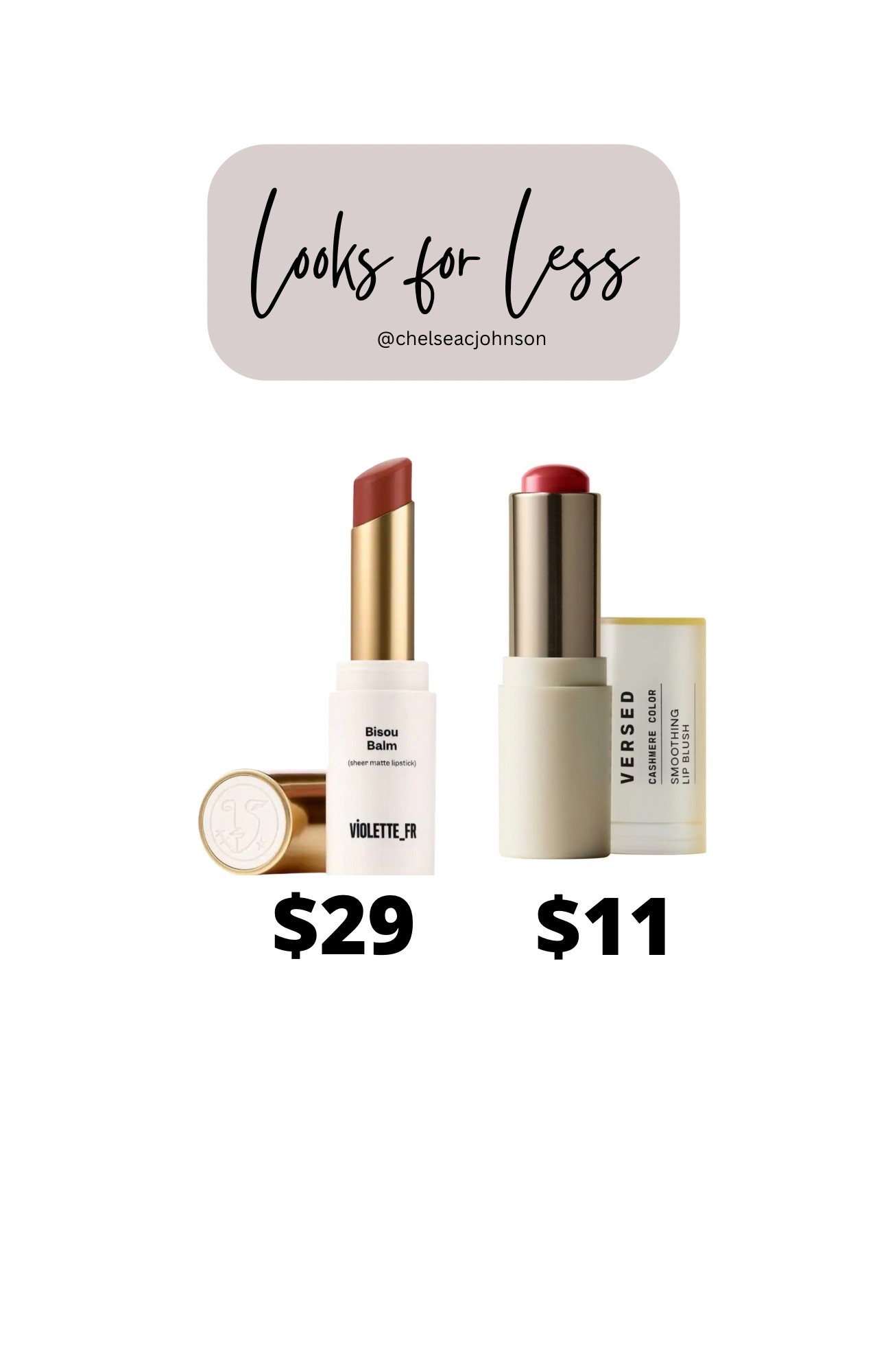 Violette and Versed lippies are identical 

#LTKStyleTip #LTKBeauty