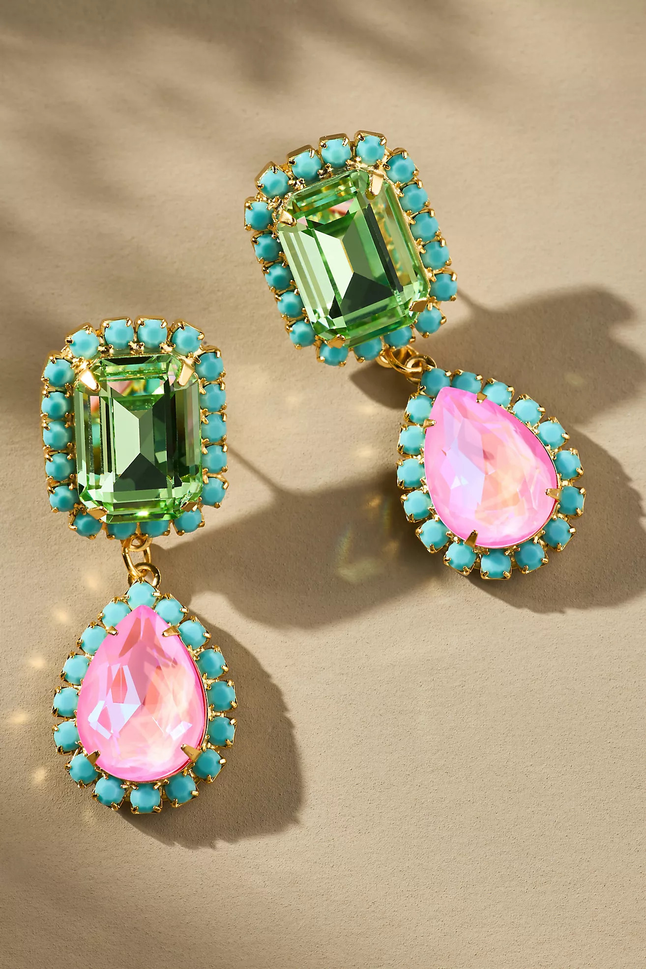 The Pink Reef Jewel Neons Drop Earrings | Anthropologie (US)