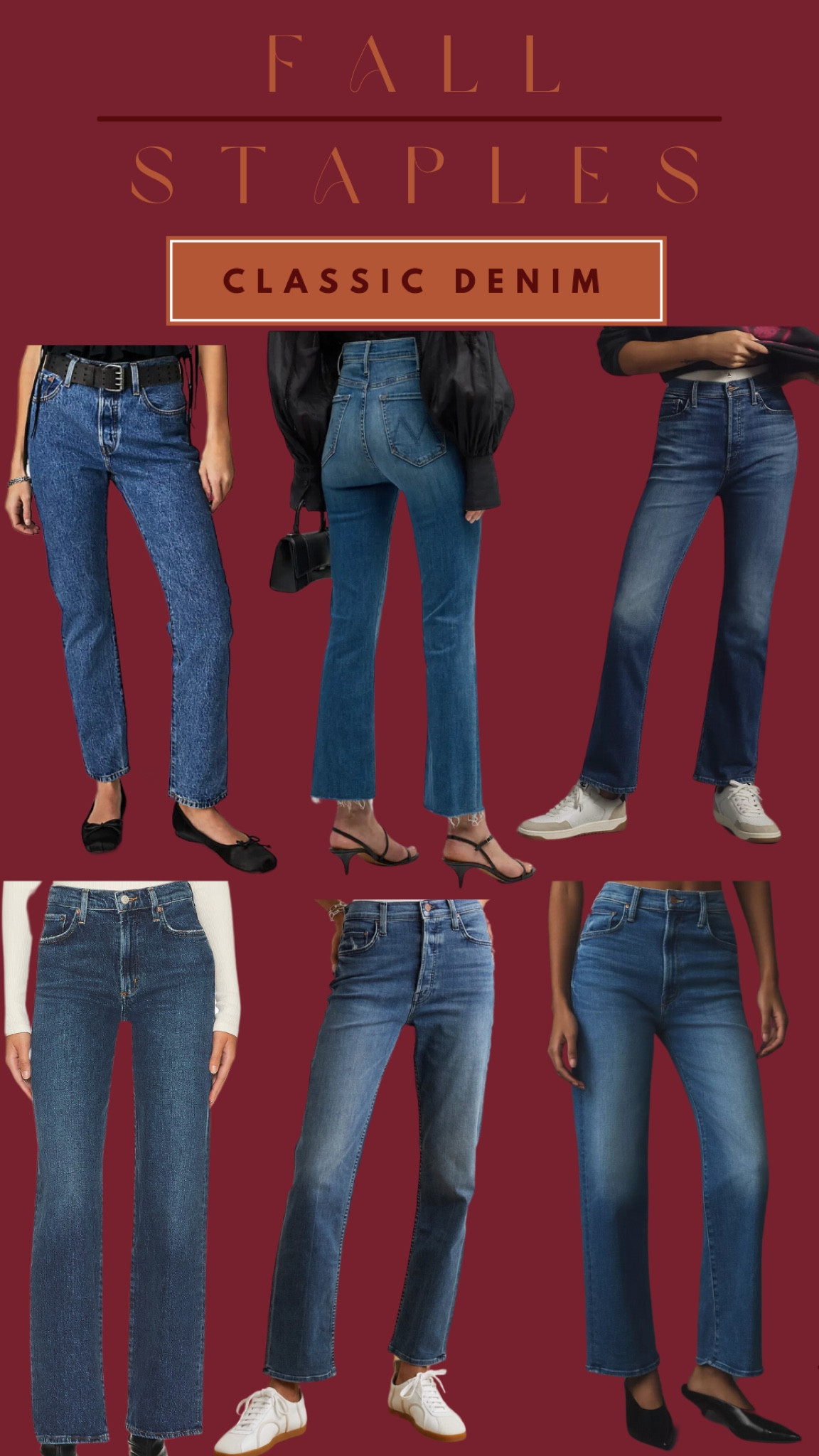 Fall Staples — Classic Denim: Medium Wash 👖 

#LTKFindsUnder100 #LTKSeasonal #LTKFallSale