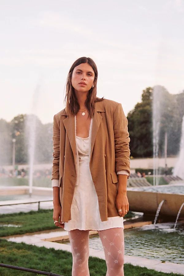 Olivia Blazer by Free People, Warm Tobacco, M | Free People (Global - UK&FR Excluded)