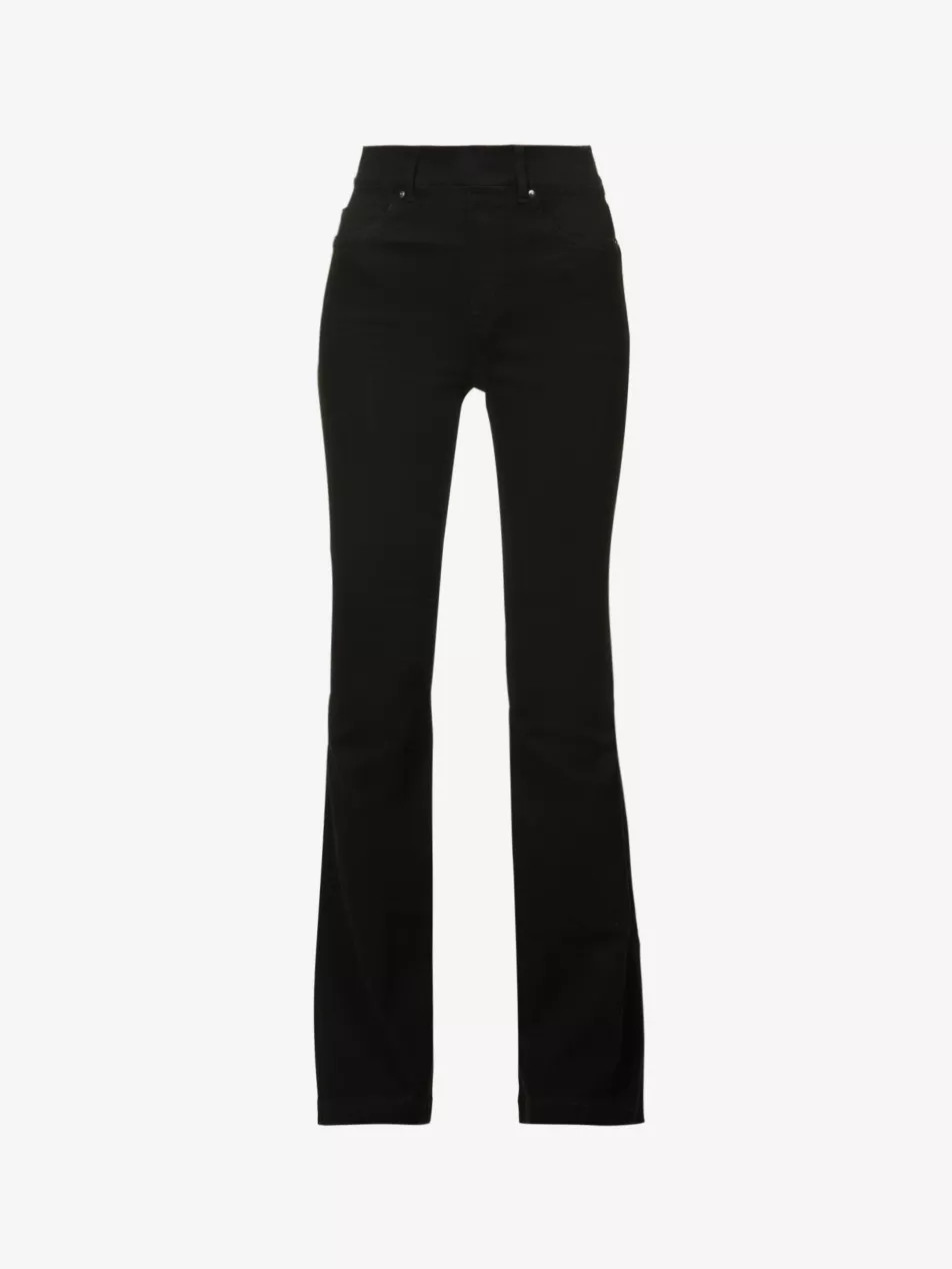 Flared-leg high-rise stretch cotton-blend jeans | Selfridges