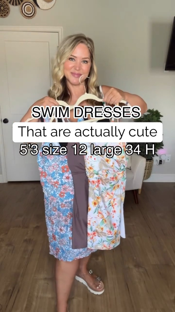 Perfect options for a pool or beach day! Good tummy control 

#LTKMidsize #LTKOver40