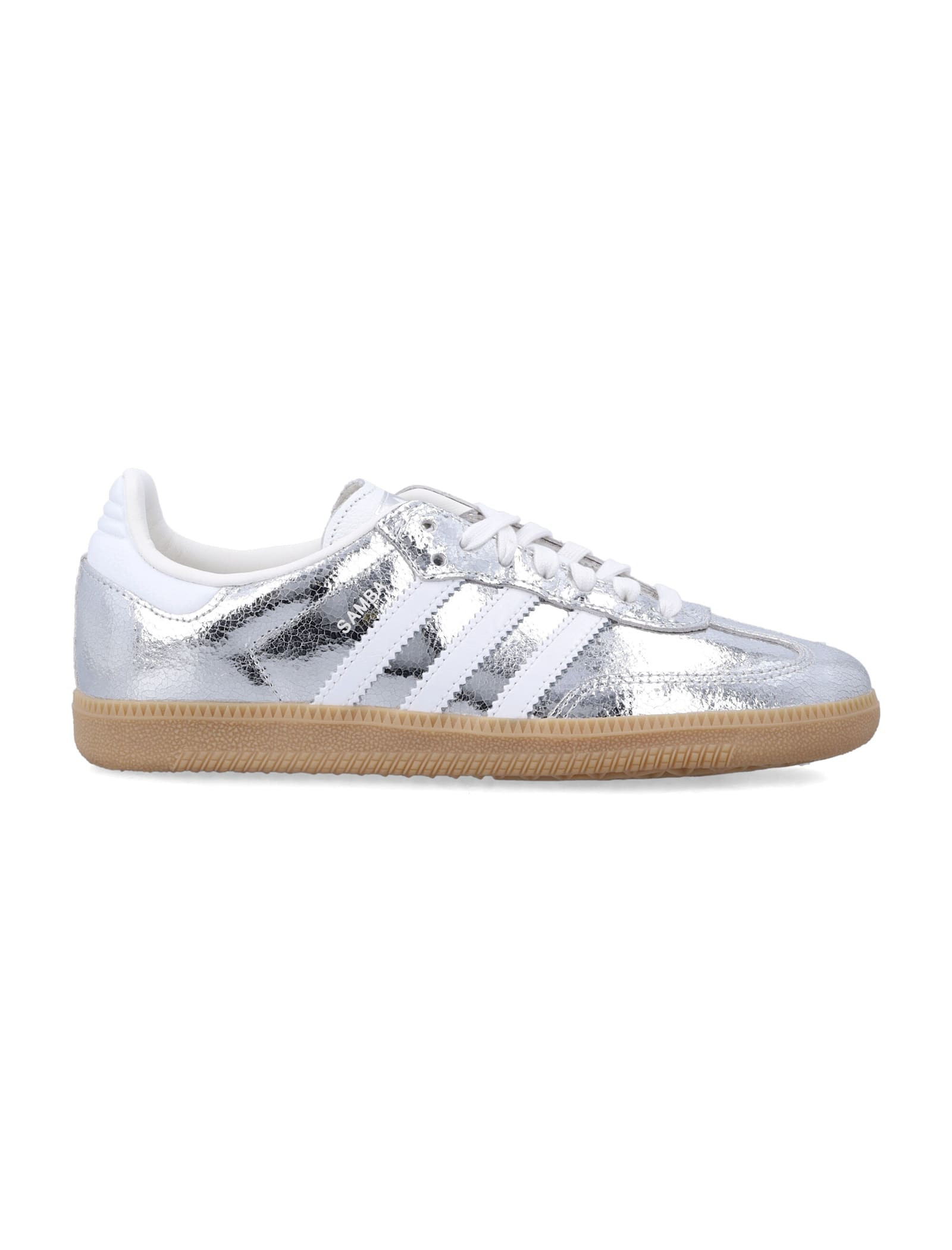 Adidas Originals Metallic Silver Samba Sneakers | Italist.com US