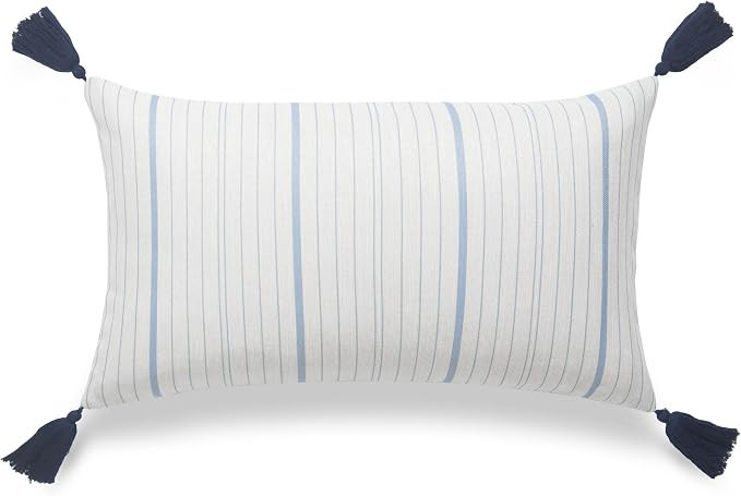 Hofdeco Coastal Coastal Patio Indoor Outdoor Lumbar Pillow Cover ONLY for Backyard, Couch, Sofa, ... | Amazon (US)