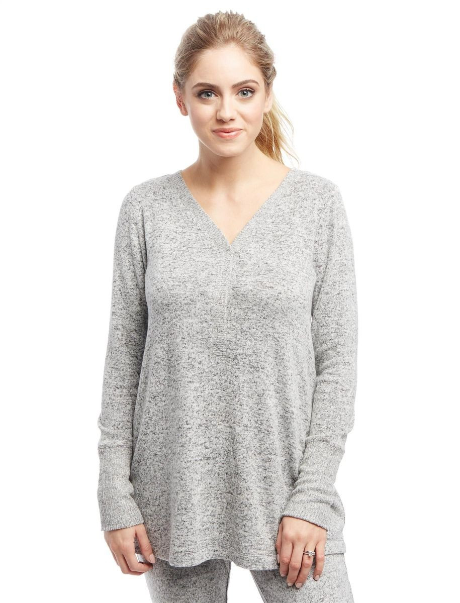 Henley Hacci Maternity and Nursing Sleep Top | Motherhood Maternity