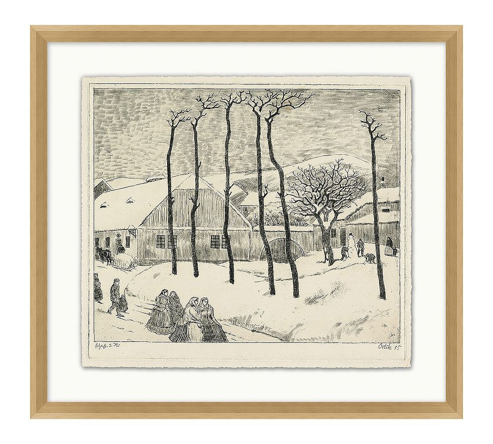 Winter Village Framed Print | Pottery Barn (US)