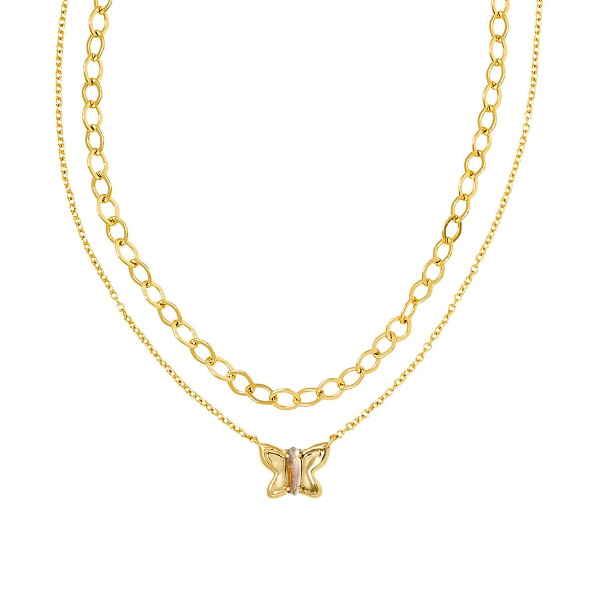 Kendra Scott SADIE 14K Gold Over Brass Multi-Strand Necklace - Iridescent | Target