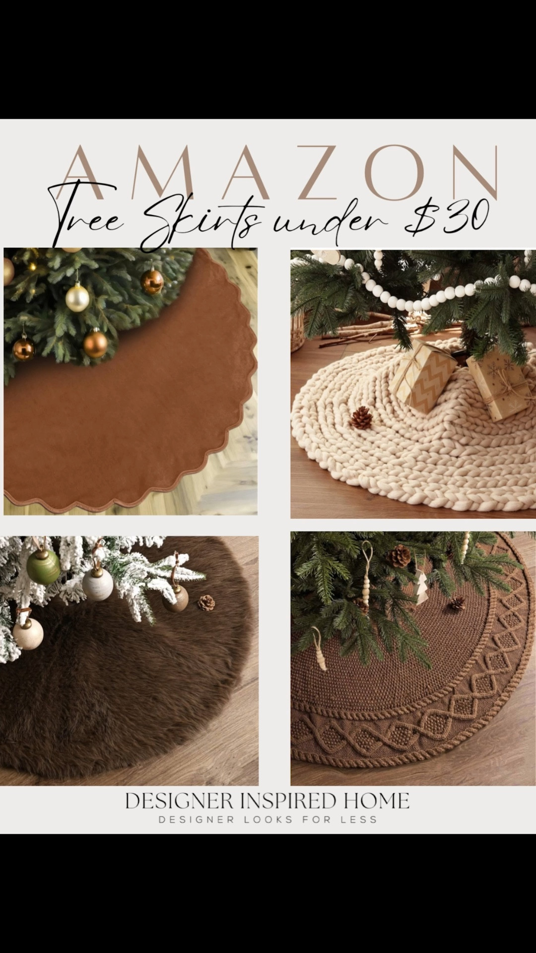 Amazon tree skirts I’m loving under $30!

#LTKHome #LTKFindsUnder50 #LTKSeasonal