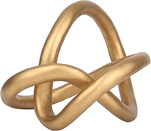 Juju Knot Decor Black and Gold Decor - Gold Decor Black Decor for Living Room - Black Home Decor ... | Amazon (US)