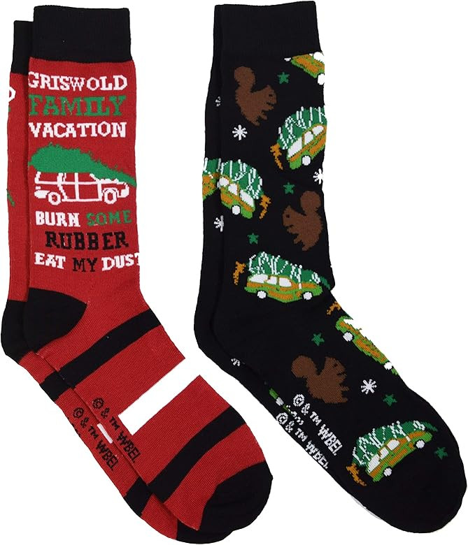 National Lampoon Christmas Vacation Men's 2 Pack Crew Socks? | Amazon (US)