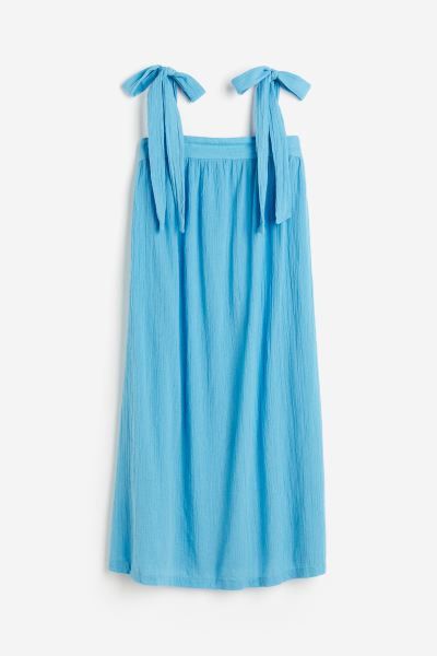 Cotton Dress with Tie-top Shoulder Straps | H&M (US + CA)