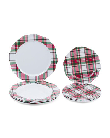 8pc Dinner Set Of 4 Salad Plates And 4 Dinner Plates | TJ Maxx