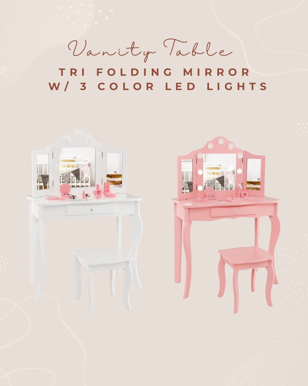 Target has the cutest vanity sets for little girls on sale! Great Christmas gift! I can’t choose between the pink or the white. 😭😍💕

#ChristmasPajamas #ChristmasDecor #FallFamilyPhoto #Outfit #Garland #Christmaslist #Target #Christmastree #Blackfriday #perfume #Rugs #wintervest #Amazonfinds #Organization #Photography #Contentcreators #Amazon #Neewer #ringlight #Studiolight #WalkingPad #Boots #Giftguide #HolidaySeason #Thanksgiving #Targetdeals #Musthaves #WineGlasses #Wineanddine #TravelOutfitdeals #Cybermonday #BlackFriday #Cowgirl #Amazon #Plussize #Plussizefashion #plus #Dailydeals #Targethaul #Momfinds #Momlife #Ltkmomlife #Ltkselfcare #Dailypost #ItBag #Christmasstorage #LTKcyberweek #LTKFamily #Contentessentials #Amazoninfluencer #Amazon #Contentcreators #Essentials #ChristmasDecor #RedLightMask #HolidayParty #TriangleScarves

#LTKGiftGuide #LTKHoliday #LTKKids