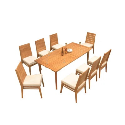 Rectangle 8 - Person 83" Long Teak Dining Set | Perigold