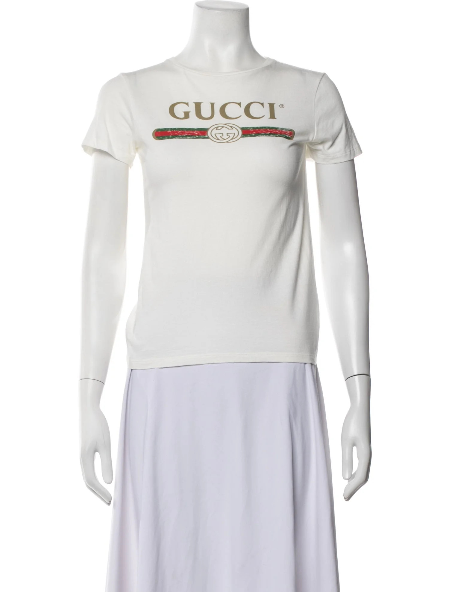 Gucci Graphic Print Crew Neck T-Shirt | The RealReal